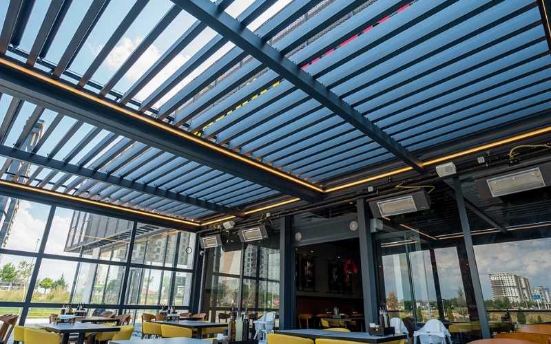 İzmir villa bahçesi çift akıntılı bağımsız kış bahçesi